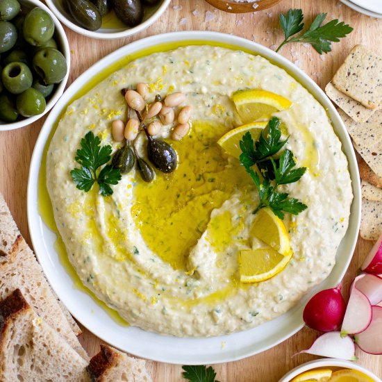 Lemon Olive Oil White Bean Dip