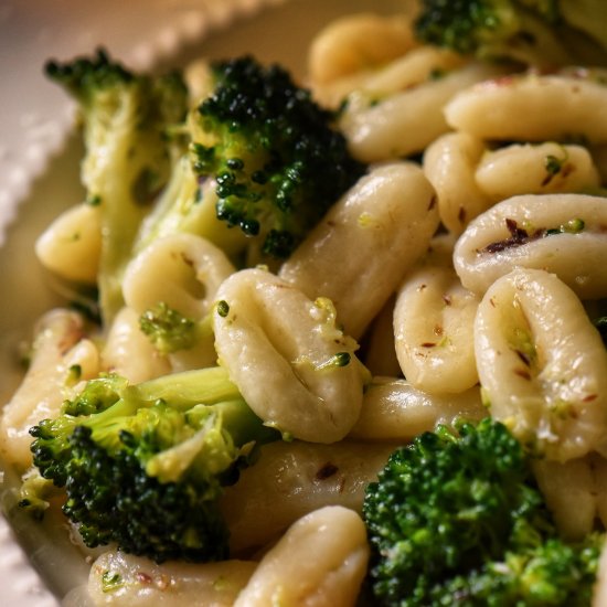 Sauteed Broccoli and Cavatelli