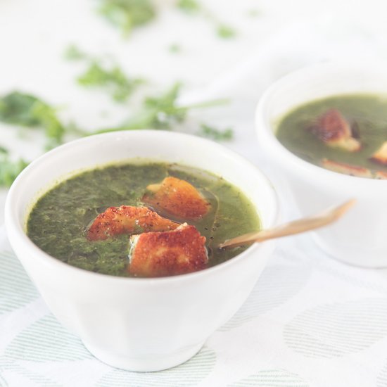 Bok choy soup