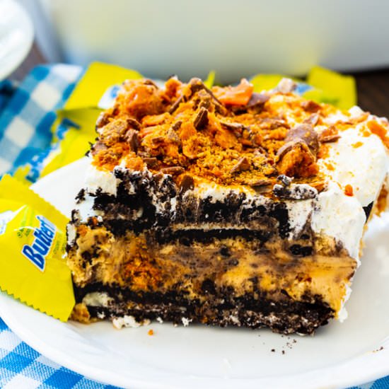 Butterfinger Oreo Icebox Cake