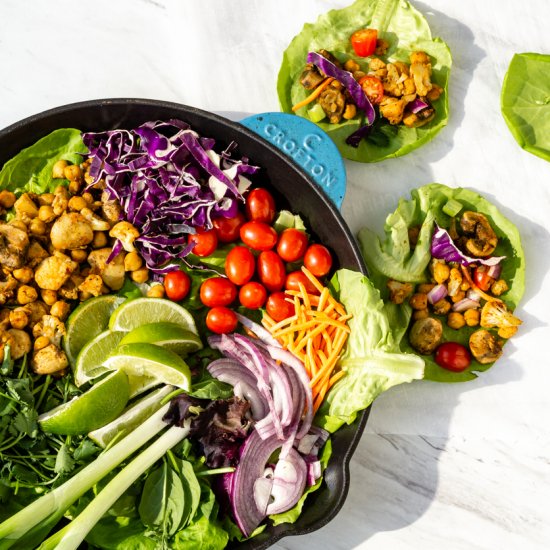 Chickpea Lettuce Wraps