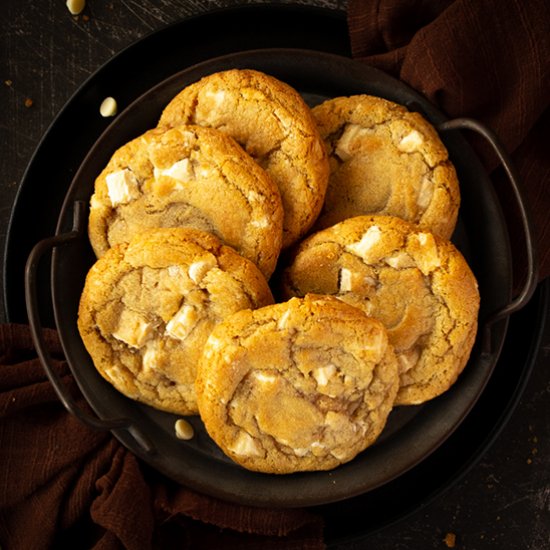 Chewy White Chocolate Chip Cookies