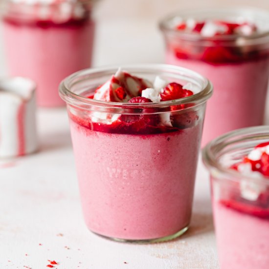 Raspberry White Chocolate Mousse