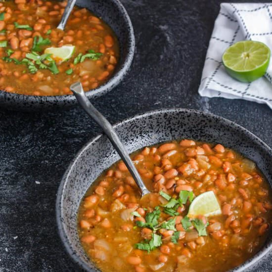 Salsa Verde Pinto Beans