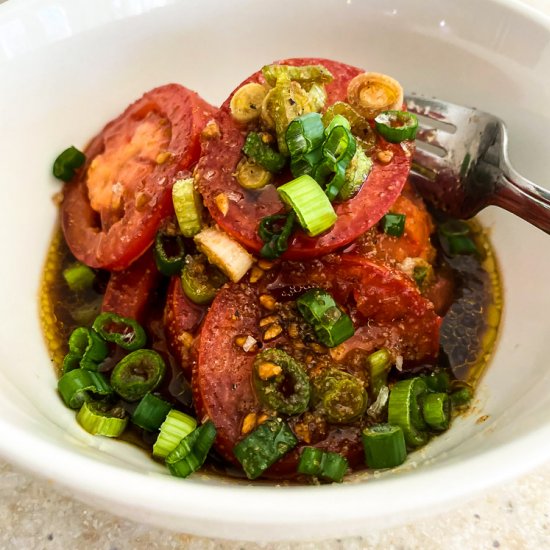 Asian-Style Marinated Tomatoes