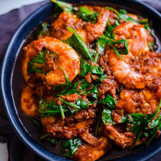 Prawn and Spinach Curry