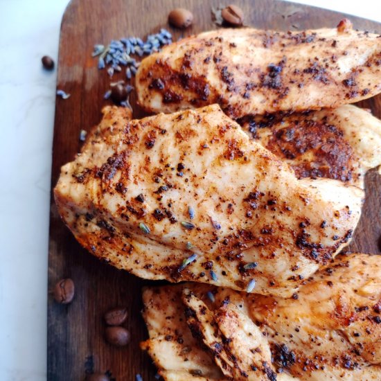 Lavender and Coffee Rubbed Chicken