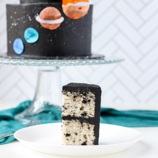 Oreo Cake with Black Cocoa Frosting