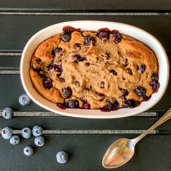 Blueberry Baked Protein Oatmeal