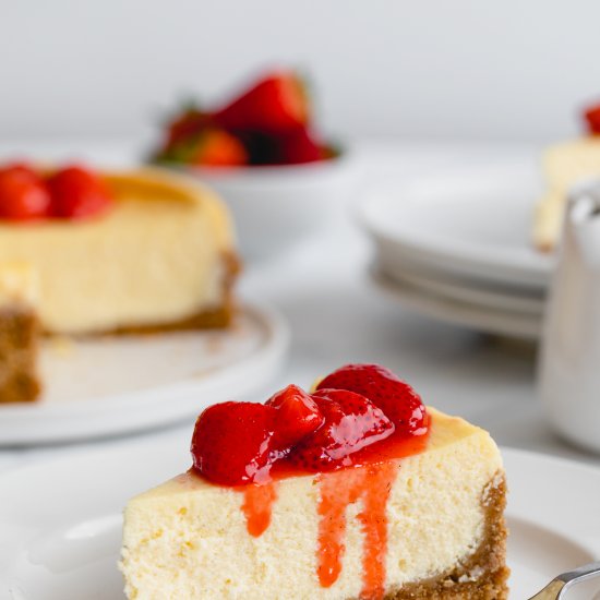 Strawberry Pretzel Cheesecake