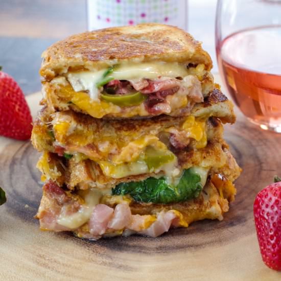 Strawberry Moscato Grilled Cheese