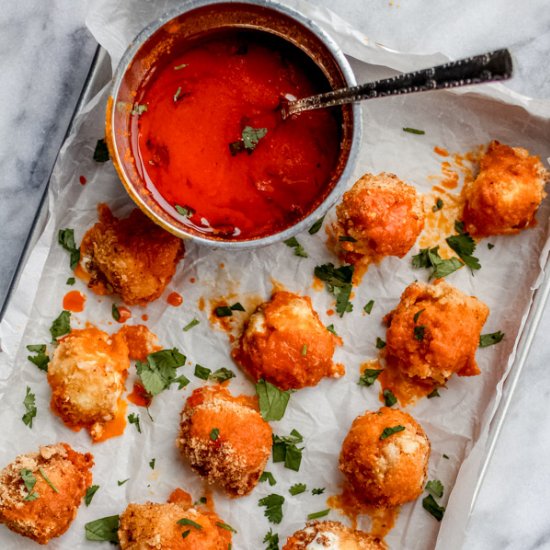 Buffalo Goat Cheese Balls