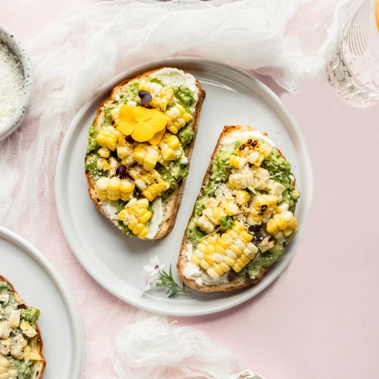 Sweet Corn Bruschetta