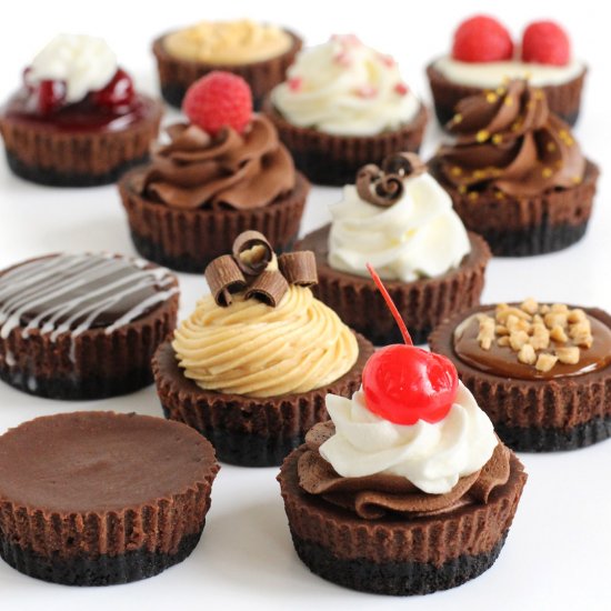 Mini Chocolate Cheesecakes