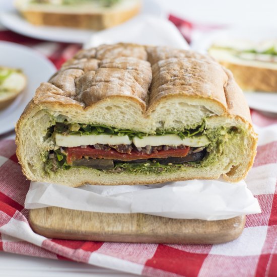 Grilled Vegetable Picnic Loaf