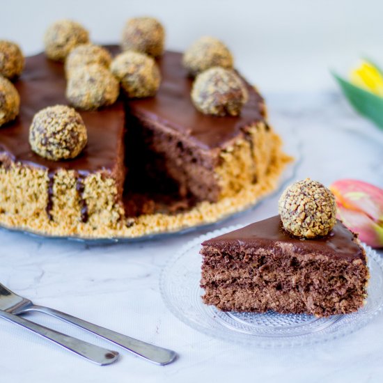 Ferrero Rocher cake