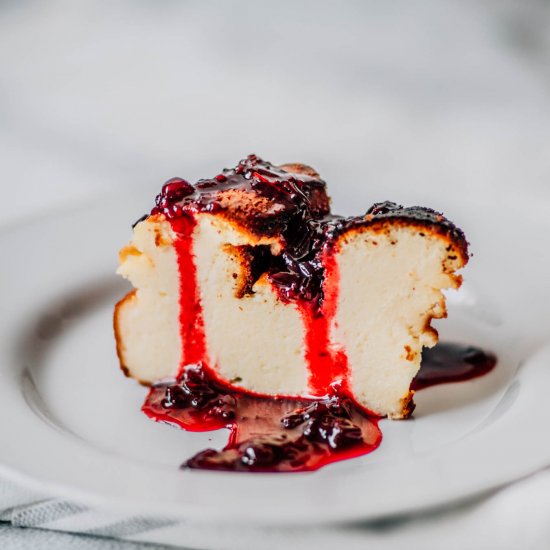 Small-batch Basque cheesecake