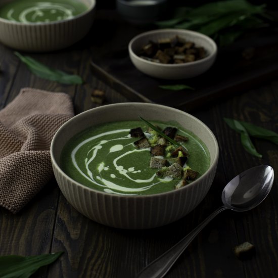 Coconut Wild Garlic Soup