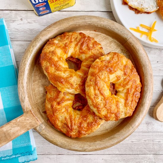 Cheddar Old Bay Bagels