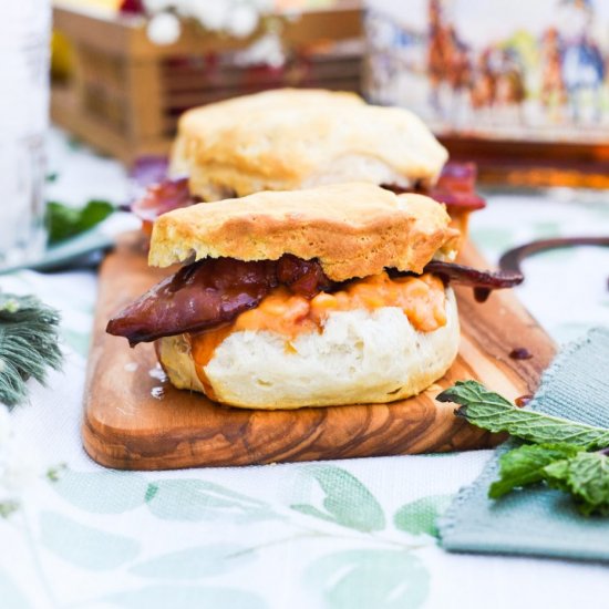 Country Ham Pimento Biscuits