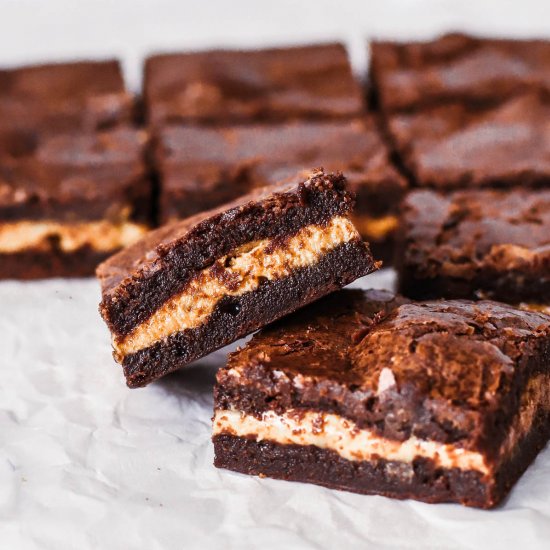 Peanut Butter Stuffed Brownies