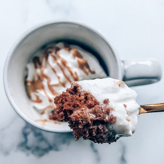 Chocolate Peanut Butter Mug Cake