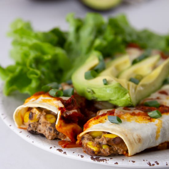 Easy Black Bean Enchiladas