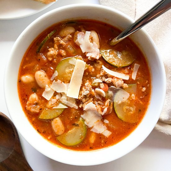 Easy Italian Ground Turkey Soup