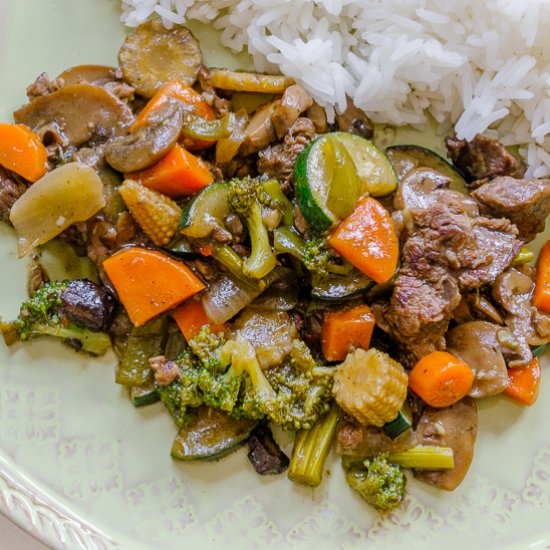 Beef with Garlic Sauce