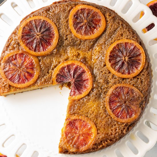 Keto Upside Down Blood Orange Cake