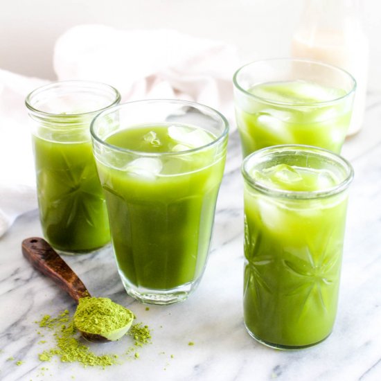 Iced Coconut Water Matcha Latte