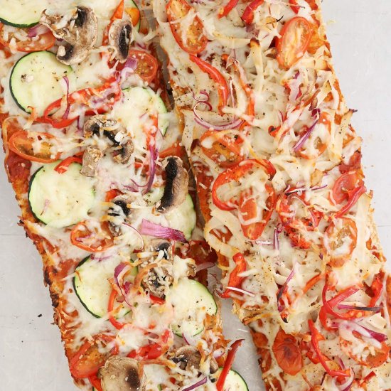 Veggie French Bread Pizza