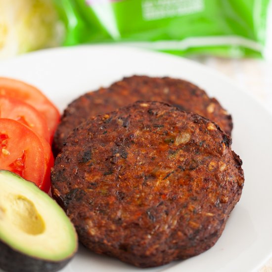 Air Fryer Frozen Veggie Burger