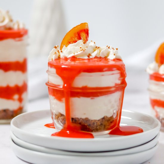 Cheesecake Mousse with Blood Orange