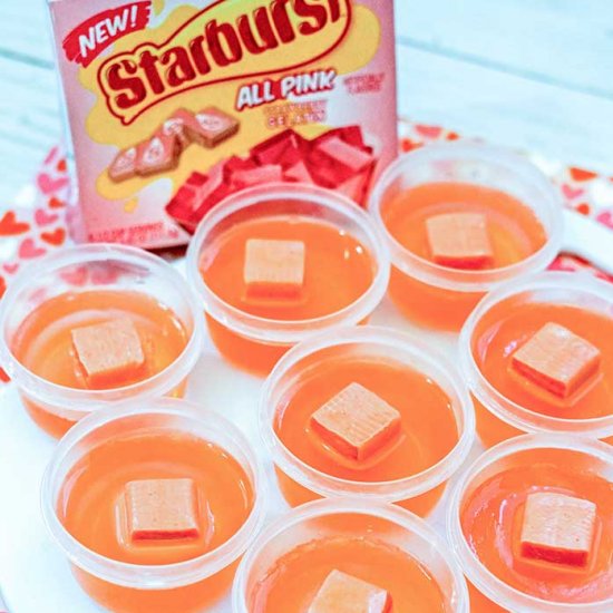 Strawberry Starburst Jello Shots