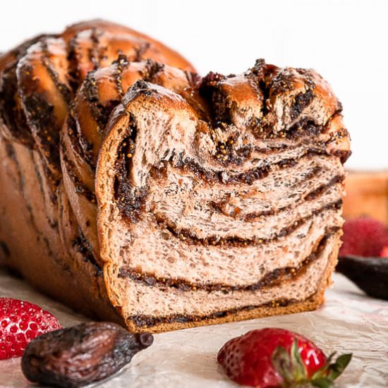 Strawberry Fig Babka