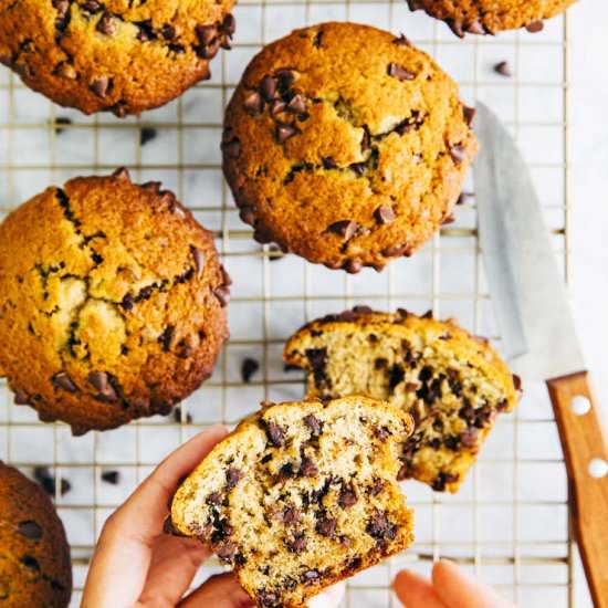 Banana Chocolate Chip Muffins