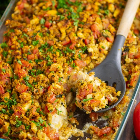 Bruschetta Chicken Bake