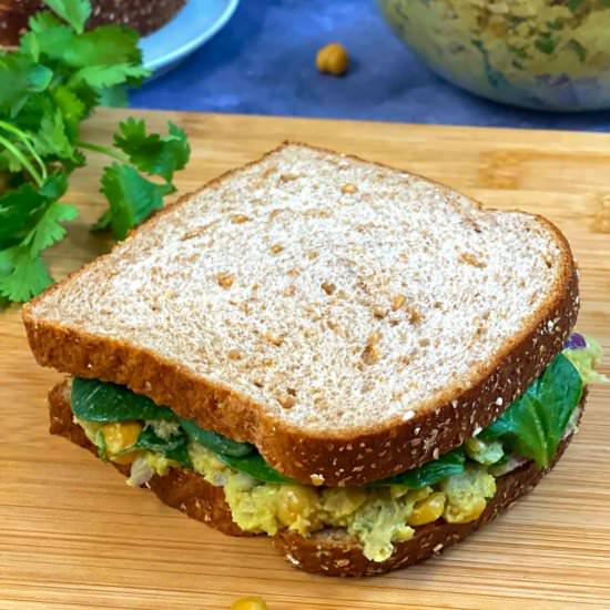 Chickpea Avocado Sandwich