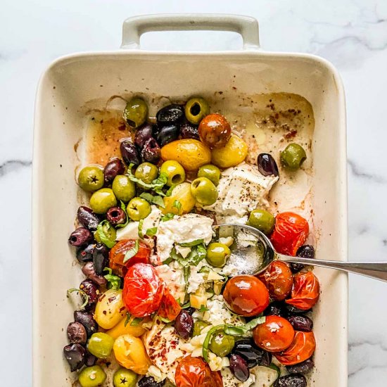 Baked Feta with Olives