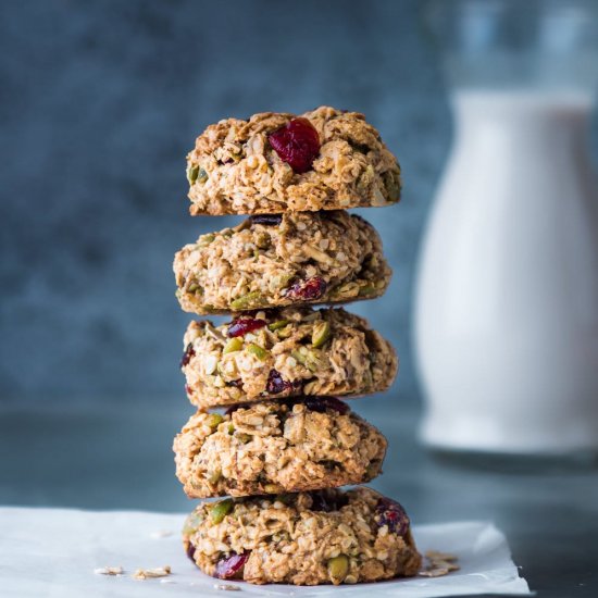 Healthy Vegan Breakfast Cookies