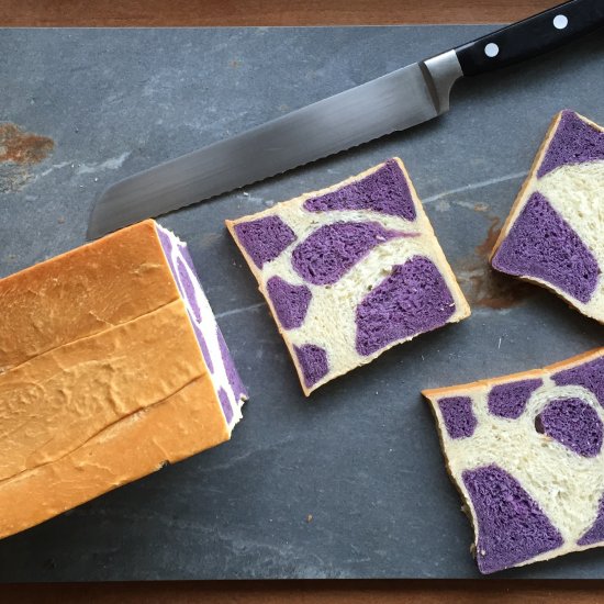 Purple cow milk bread