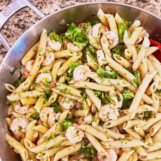 Lemon Butter Shrimp and Pasta