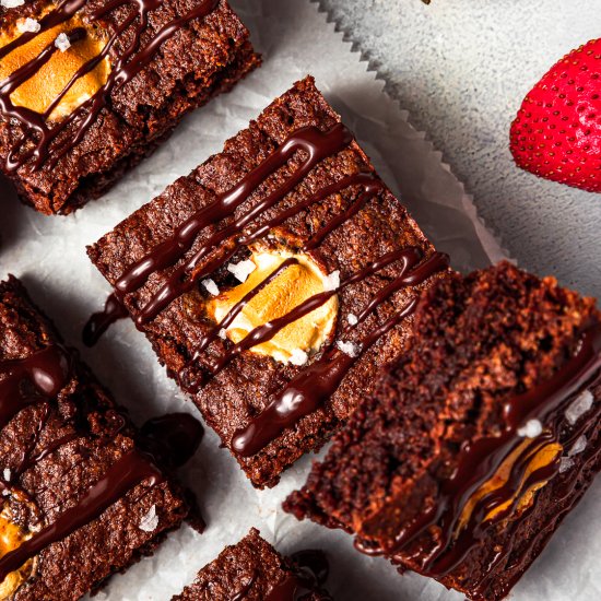 Strawberry Marshmallow Brownies