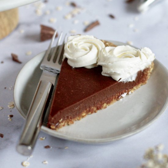 Malted Chocolate Ganache Tart