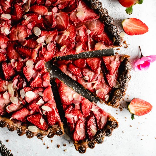 Strawberry Almond Tart