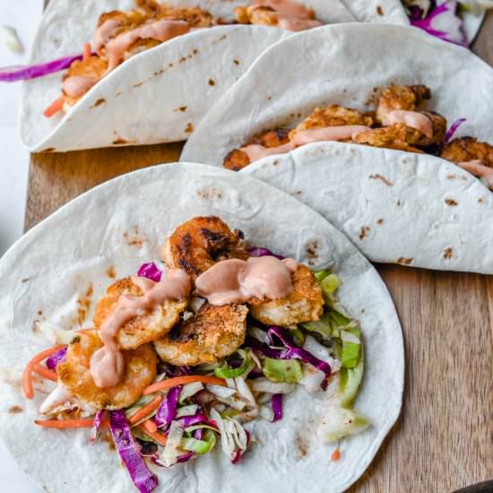 Bang Bang Shrimp Tacos