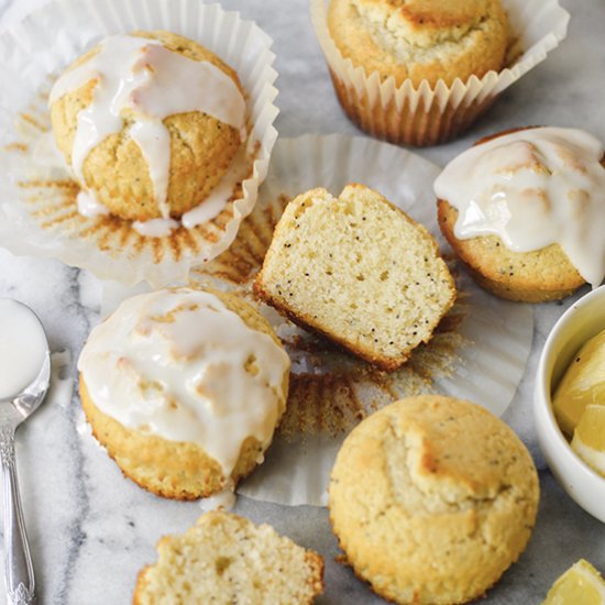 Small Batch Lemon Poppy Seed Muffin