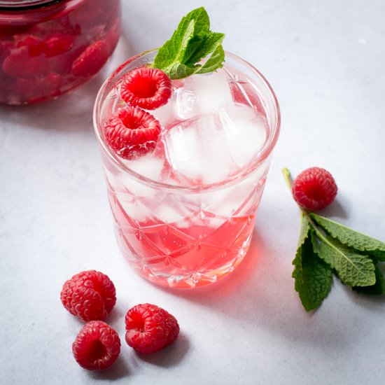 Homemade Raspberry Gin