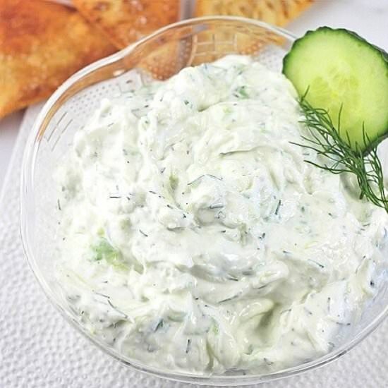 easy homemade tzatziki dip